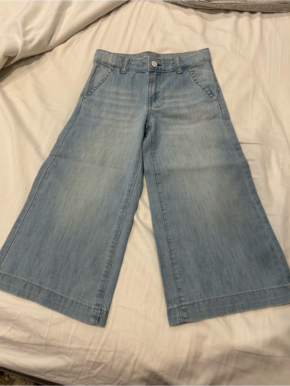 Gymboree Light Wash girls Wide-Leg Jeans
